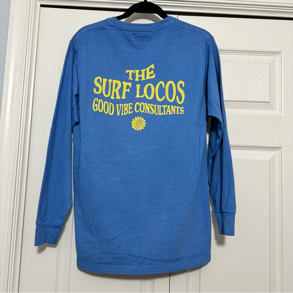 Surf Locos Blue Long Sleeve Tee - sz M